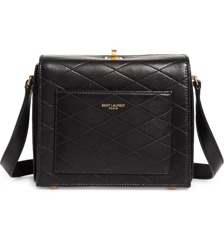 Saint Laurent Mini Square Quilted Leather Crossbody Bag | Nordstrom | Nordstrom