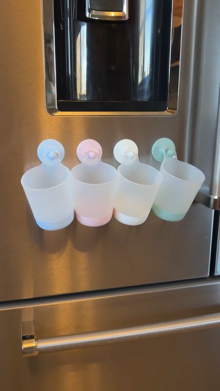 These hangable cups are absolutely genius, dishwasher safe and you can place them at any height for any age to reach. Another great idea is that you can put them in the bathtub adding some fun to your kids bath routine!!! 

#LTKkids #LTKhome