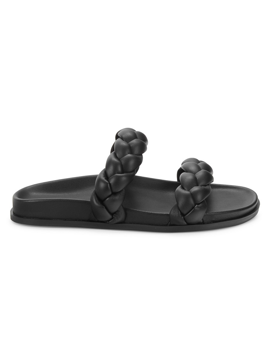Splendid Women's Nina Braided Flat Sandals - Black - Size 9.5 | Saks Fifth Avenue OFF 5TH