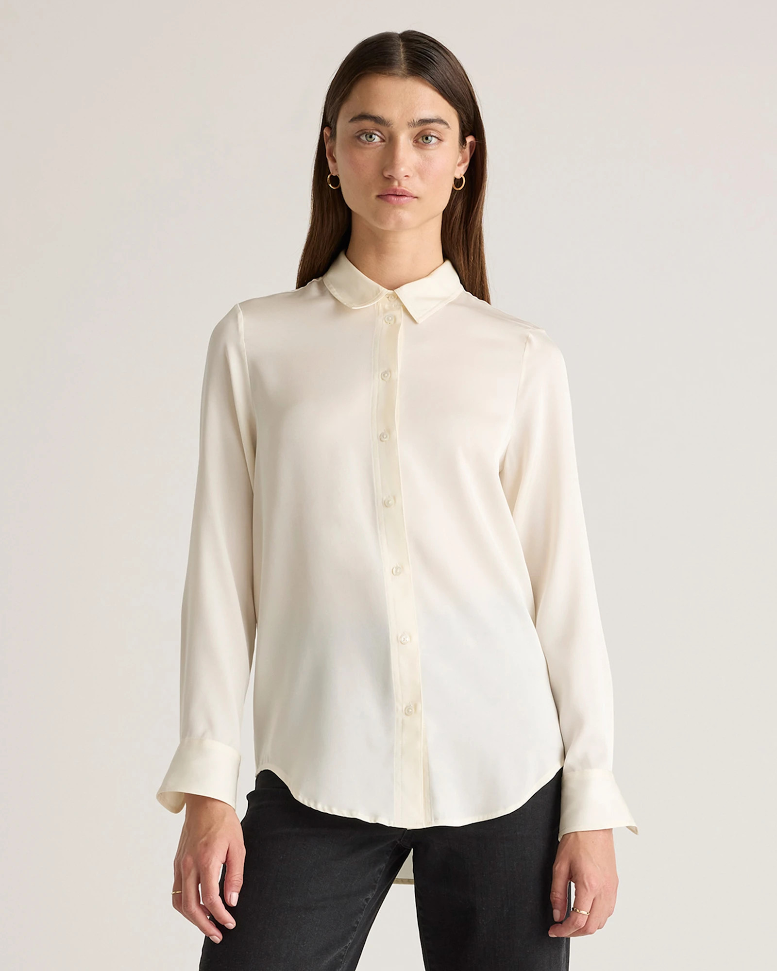 Washable Stretch Silk Blouse | Quince