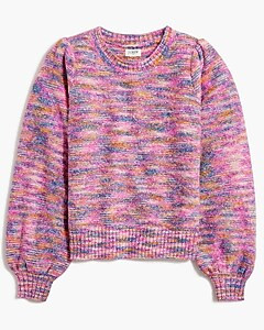 Space-dyed puff-sleeve sweater | J.Crew Factory