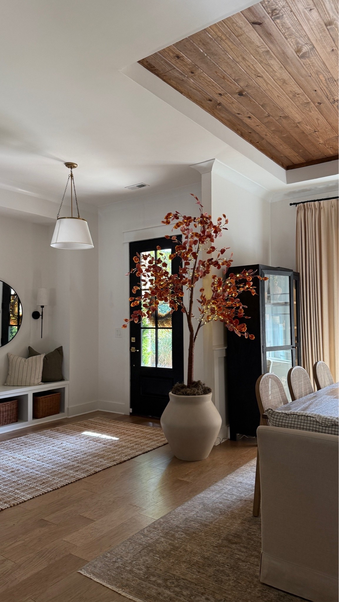 Now, here’s a look at our entryway decorated for Autumn ✨ this faux fall tree was such a simple and impactful swap. It makes the room feel so magical and perfect for fall. 🍂🤩

#LTKHome #LTKSeasonal