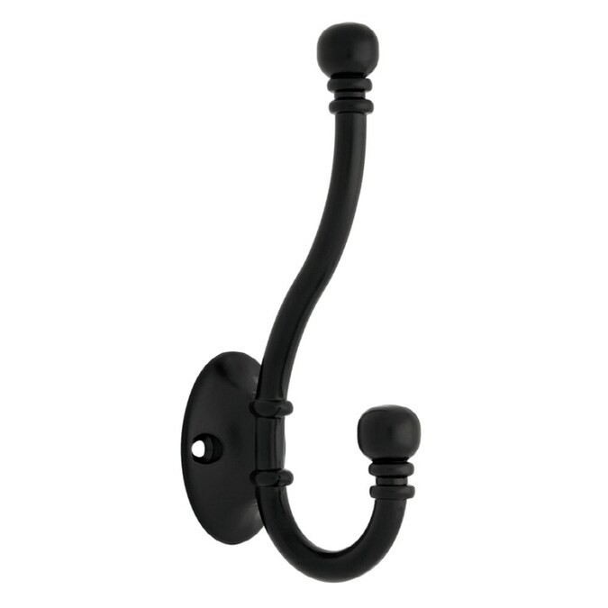Brainerd Matte Black Garment Hook | Lowe's