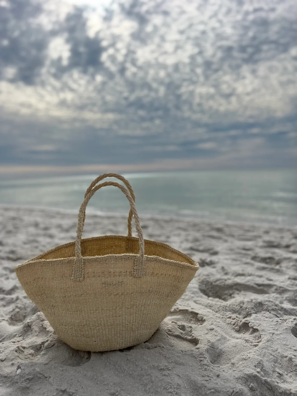 Sisal Market Tote, Ivory | Abby Alley