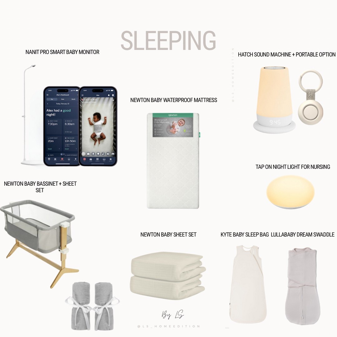 Baby Registry Items Sleeping
#bassinet #newton #newtonbaby #nanitpro #babymonitor #hatch #hatchsleep #soundmachine #nightlight #swaddle #babymusthaves #registrusthaves #cribmattress #babymattress 

#LTKBump #LTKBaby