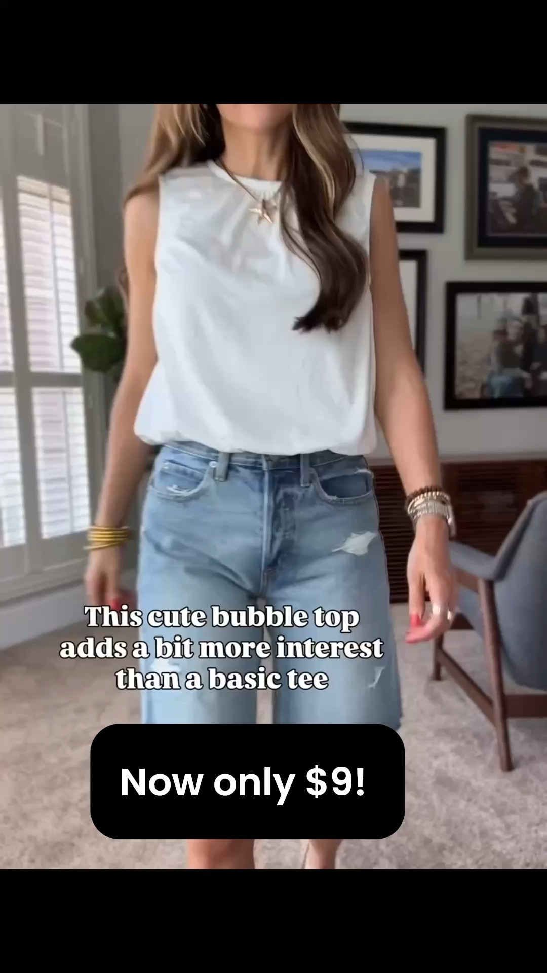 This bubble hem tank is such a good basic- you can dress up to wear to work with a cardigan or dressed with like I have here. Only $9 through Saturday! @Target

#LTKSaleAlert
