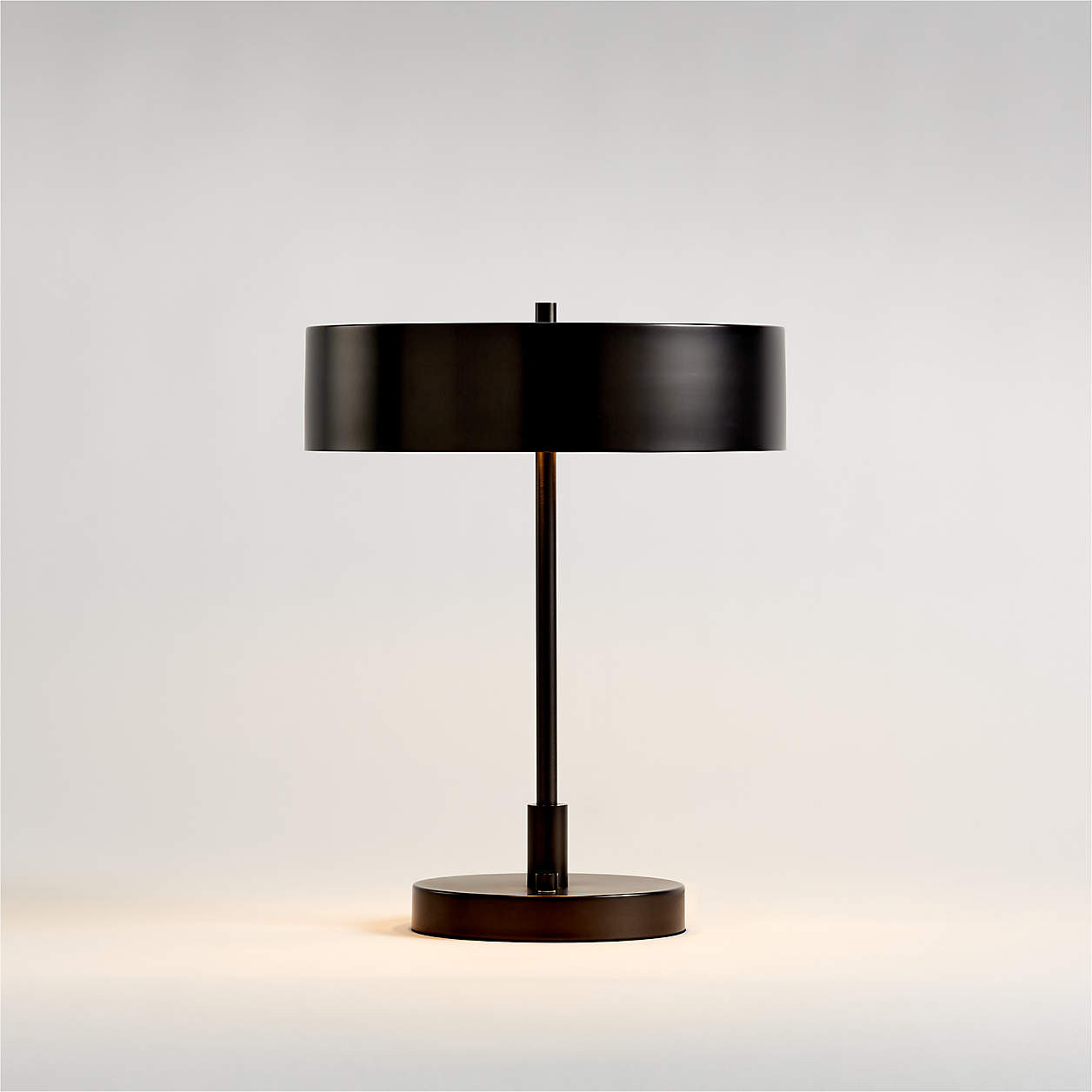 Zain Dark Pewter Grey Table Lamp with USB Port 18" + Reviews | Crate & Barrel | Crate & Barrel