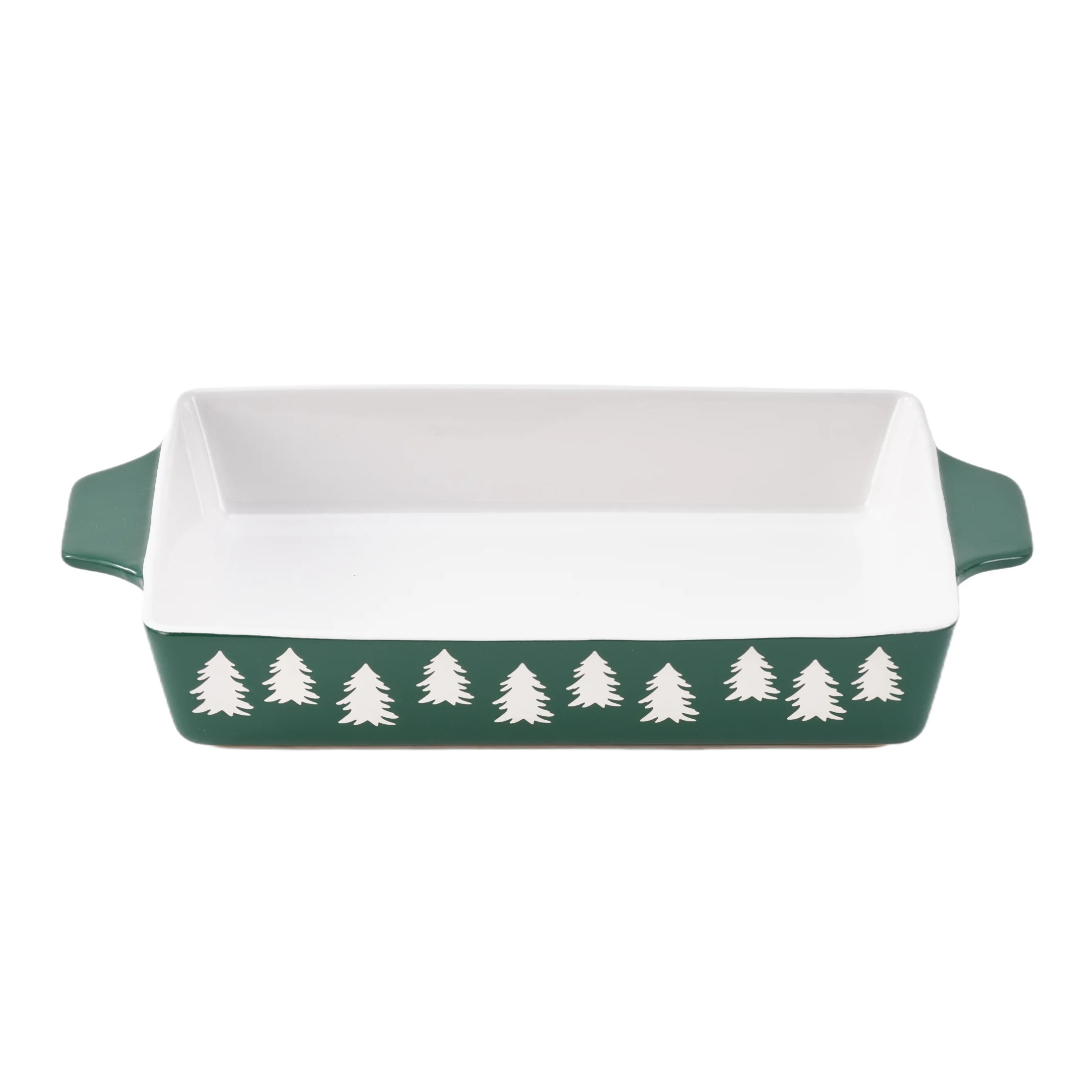 Holiday Time 9" x 13" Tree Glazed Stoneware Bake & Serve Dish, Bakeware | Walmart (US)