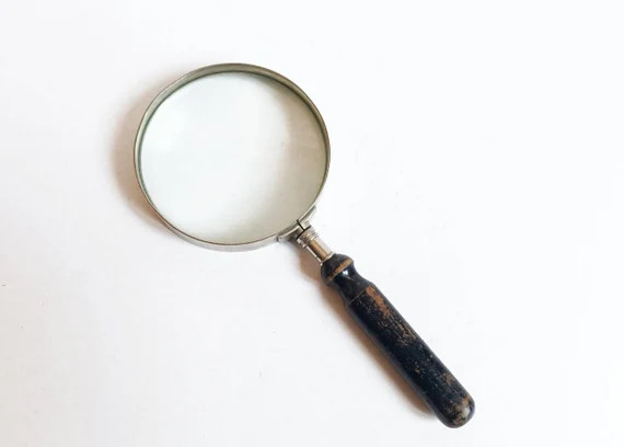 Antique Large Magnifying Glass / Desktop Magnifier / Made in - Etsy | Etsy (US)