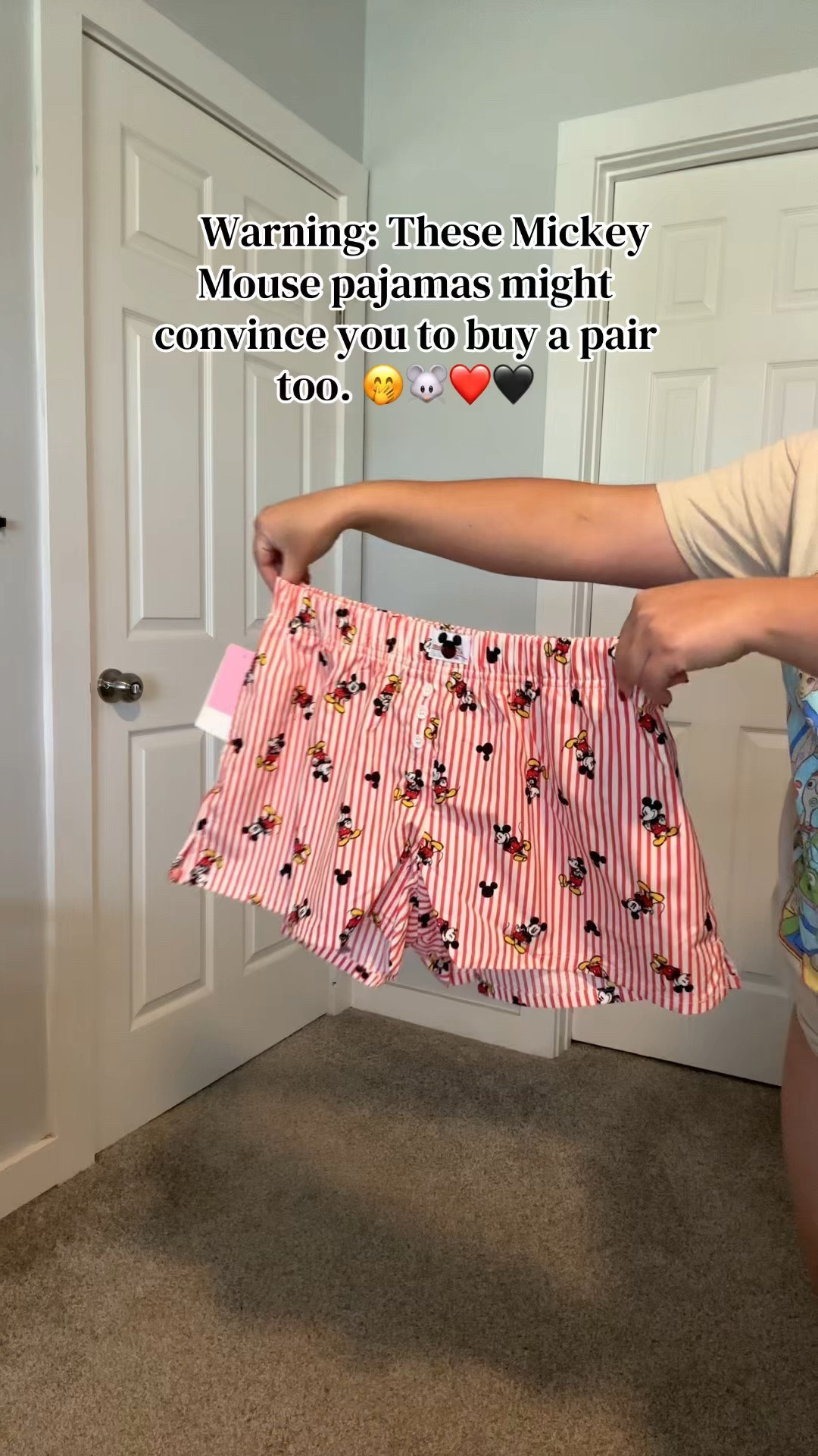 My new favorite Mickey Mouse pajama set