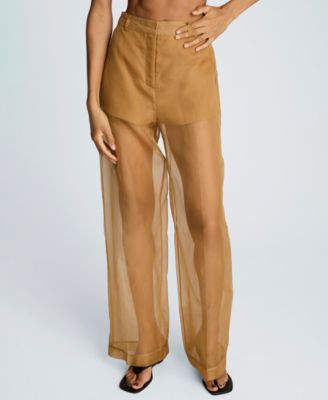 Kenneth Cole Women's High-Waist Organza Pants - Macy's | Macy's