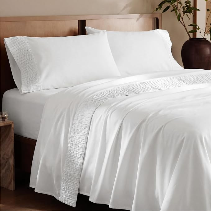 Bedsure King Size Sheets Set - 4 Pieces Soft King Sheets - Breathable & Cooling - Hotel Luxury - ... | Amazon (US)