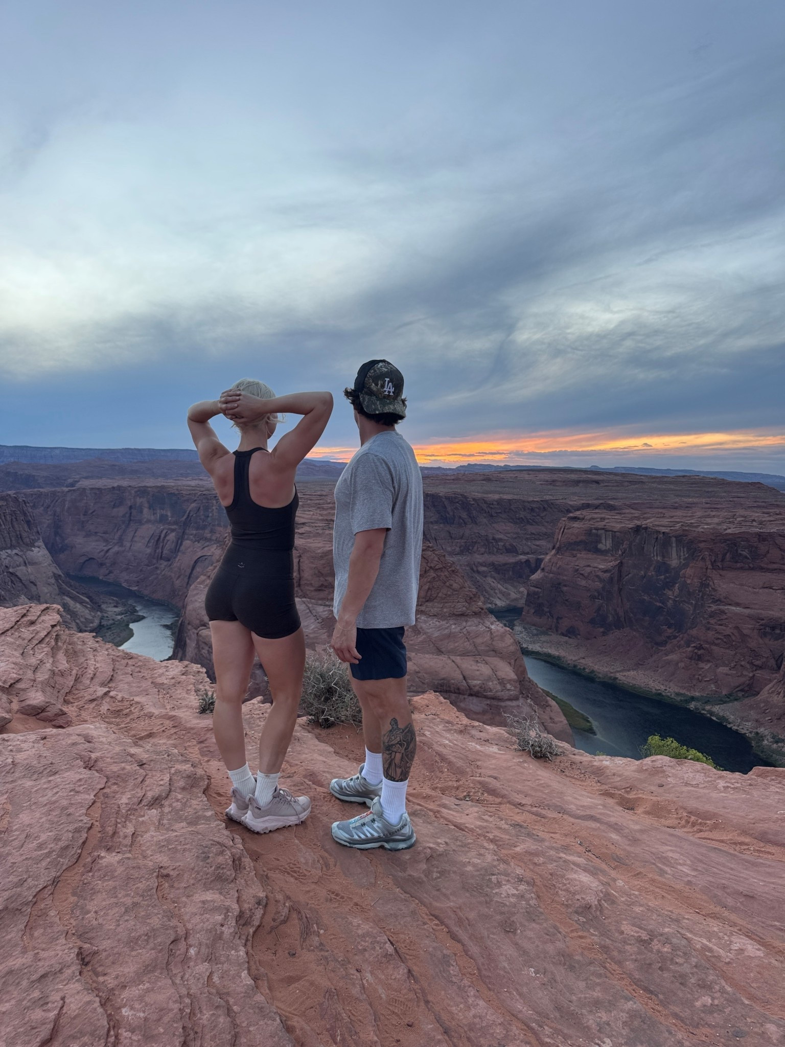 Horseshoe bend in beyond yoga :)) I’m wearing a XS in the shorts and small in the top, boyfriend is wearing a large 

#LTKActive #LTKSeasonal