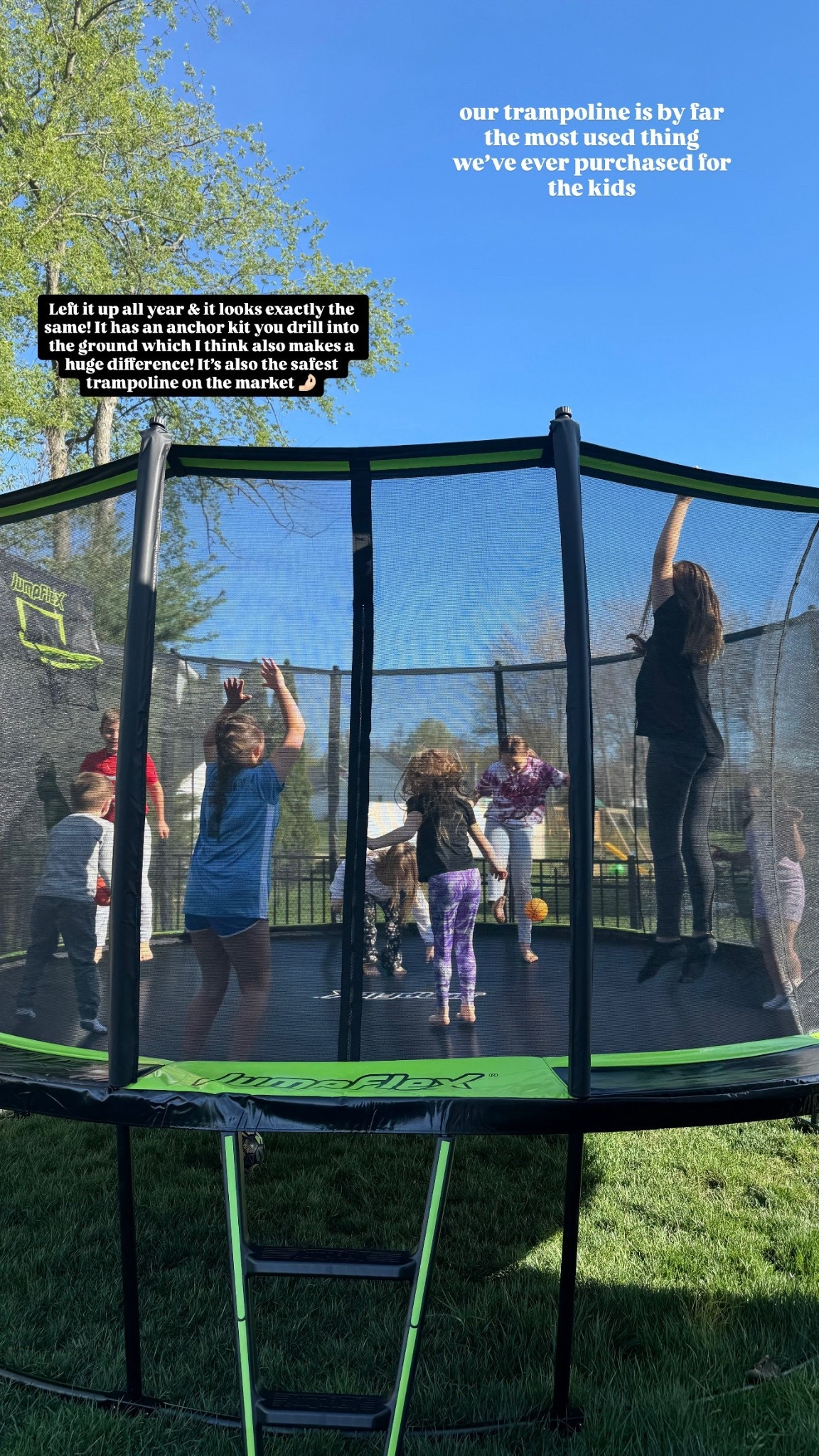 Our favorite thing we’ve ever bought for the kids they use the trampoline everyday! We have the 15ft with basketball hoop which they LOVE! 

#LTKHome #LTKKids #LTKmomlife
