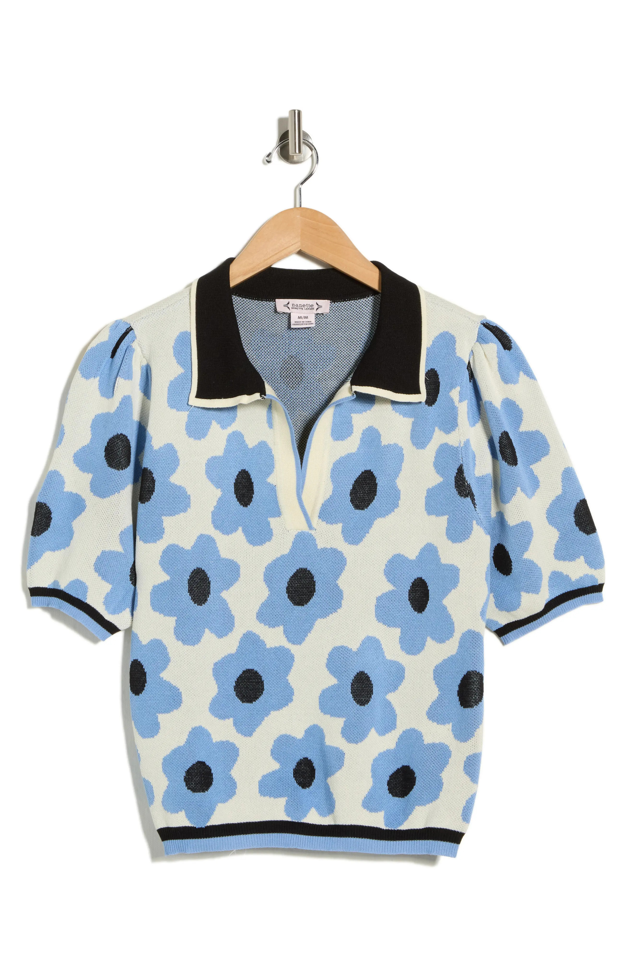 Nanette Lepore Flower Polo Sweater (Women) | Nordstromrack | Nordstrom Rack