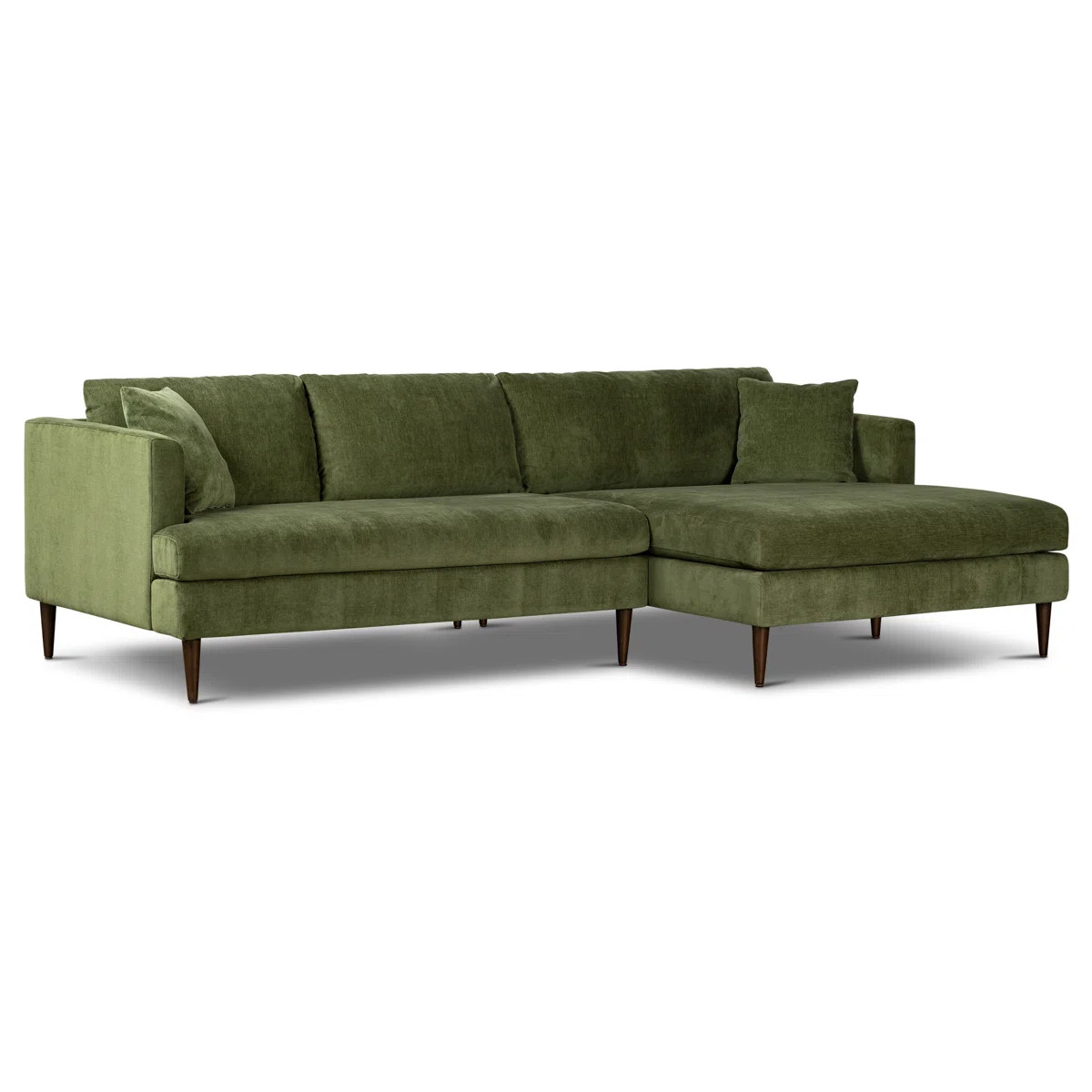 Lucreshia Velvet Sectional Sofa with Extra-Wide Chaise | Wayfair North America