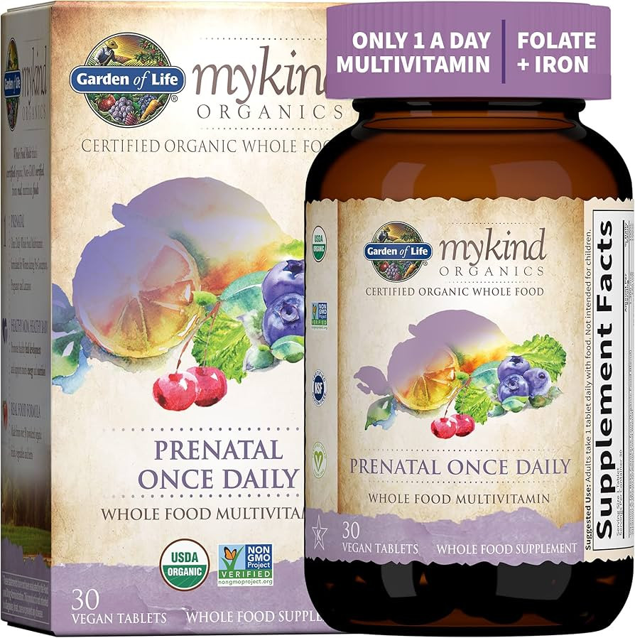 Garden of Life Prenatal Vitamin: Folate for Energy & Healthy Fetal Development, Non-constipating ... | Amazon (US)