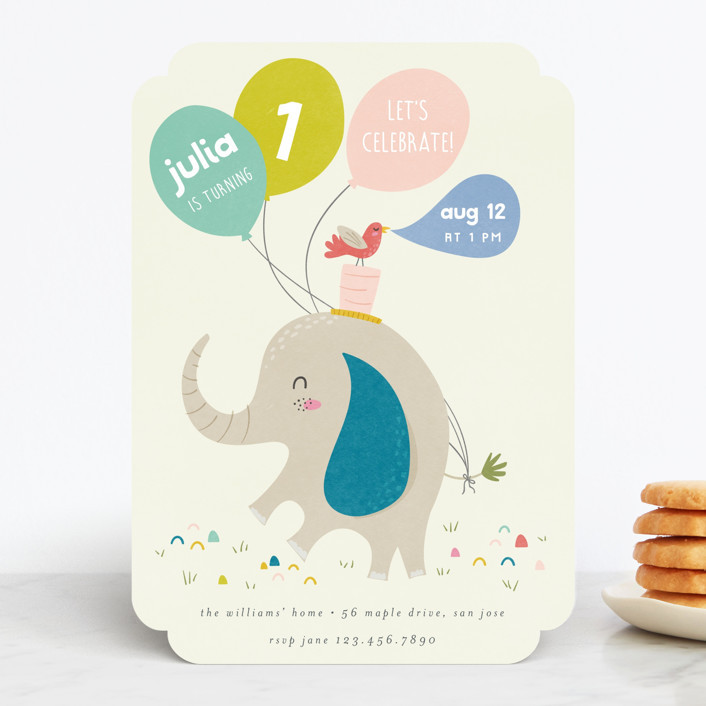 Happy Elephant | Minted
