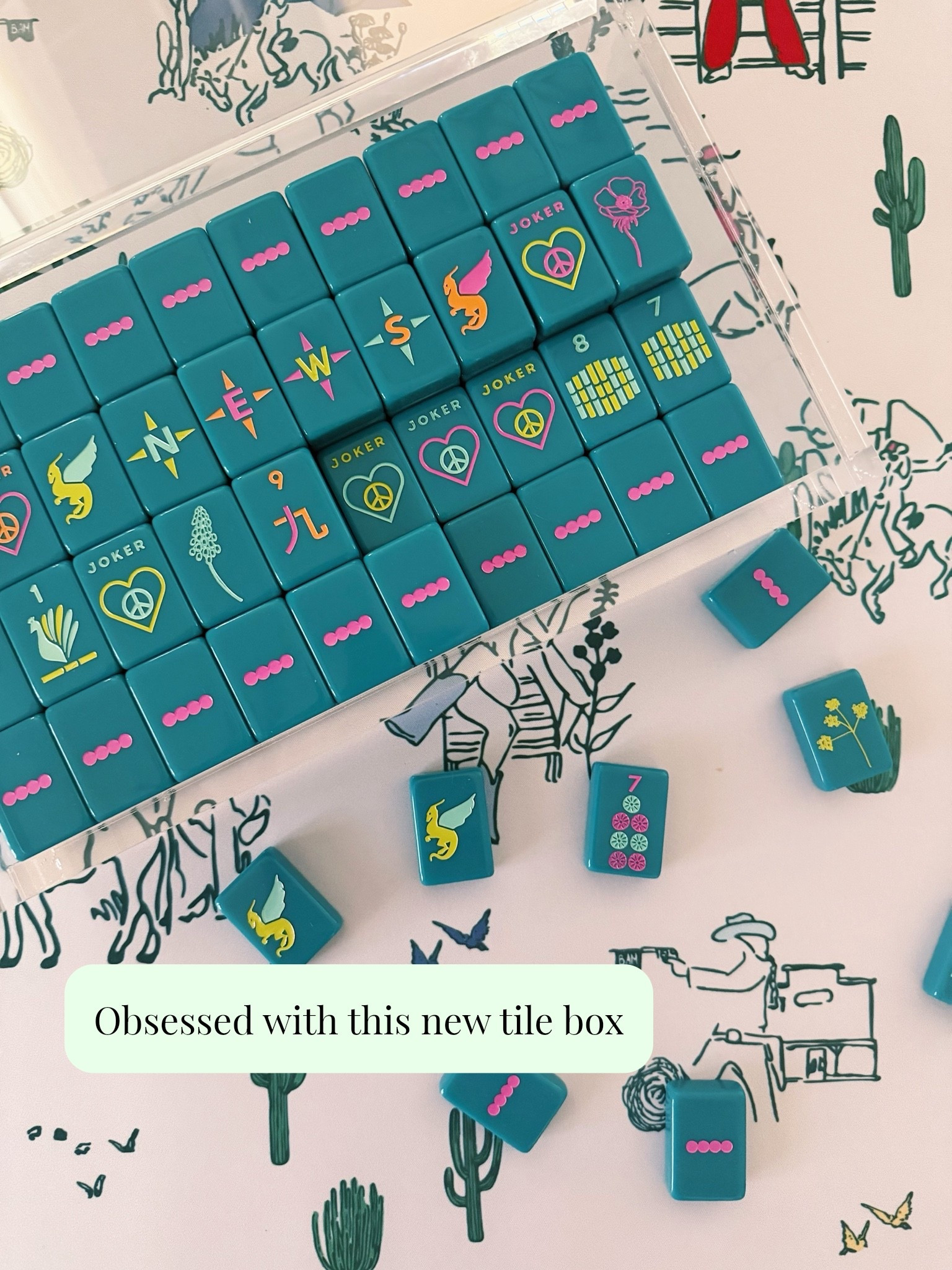genuinely obsessed with this acrylic display box from @peacelovemahjong for my most prized possessions…my mahjong tiles 😍🀄️#sponsored

#LTKHome #LTKOver40