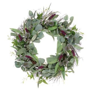 24" Spring Lavender & Thistle Wreath | Michaels | Michaels Stores
