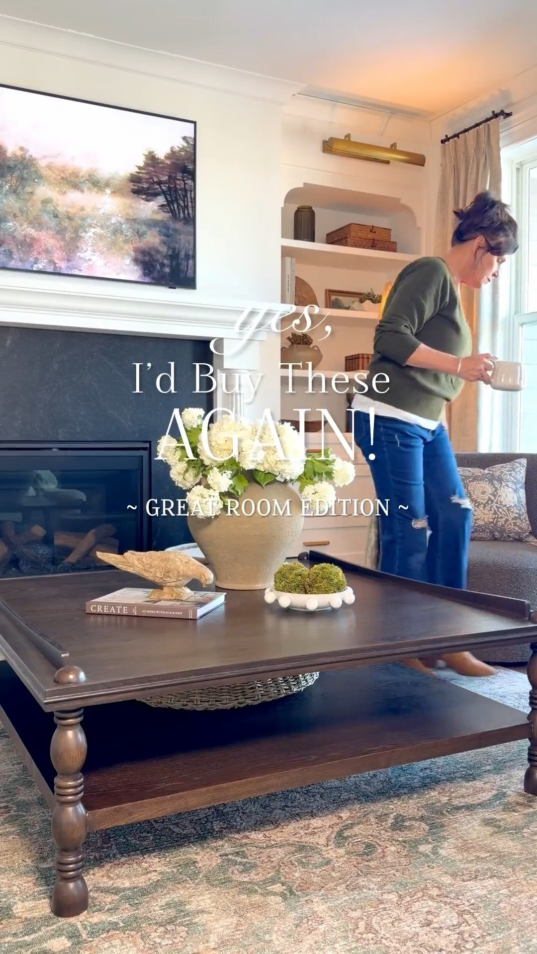 There are certain things in your home that you would 100% buy again, right?! Furniture in my great room that I have no regrets on…

Sofa— sooo comfy & beautiful 
Coffee Table — gorgeous details
Swivel Chairs — timeless style
Arm Chair — pretty & sink in comfy
Rug — gorgeous pattern & color
Fluted Side Cabinet — unique & charming 


#LTKSeasonal #LTKvlog #LTKHome