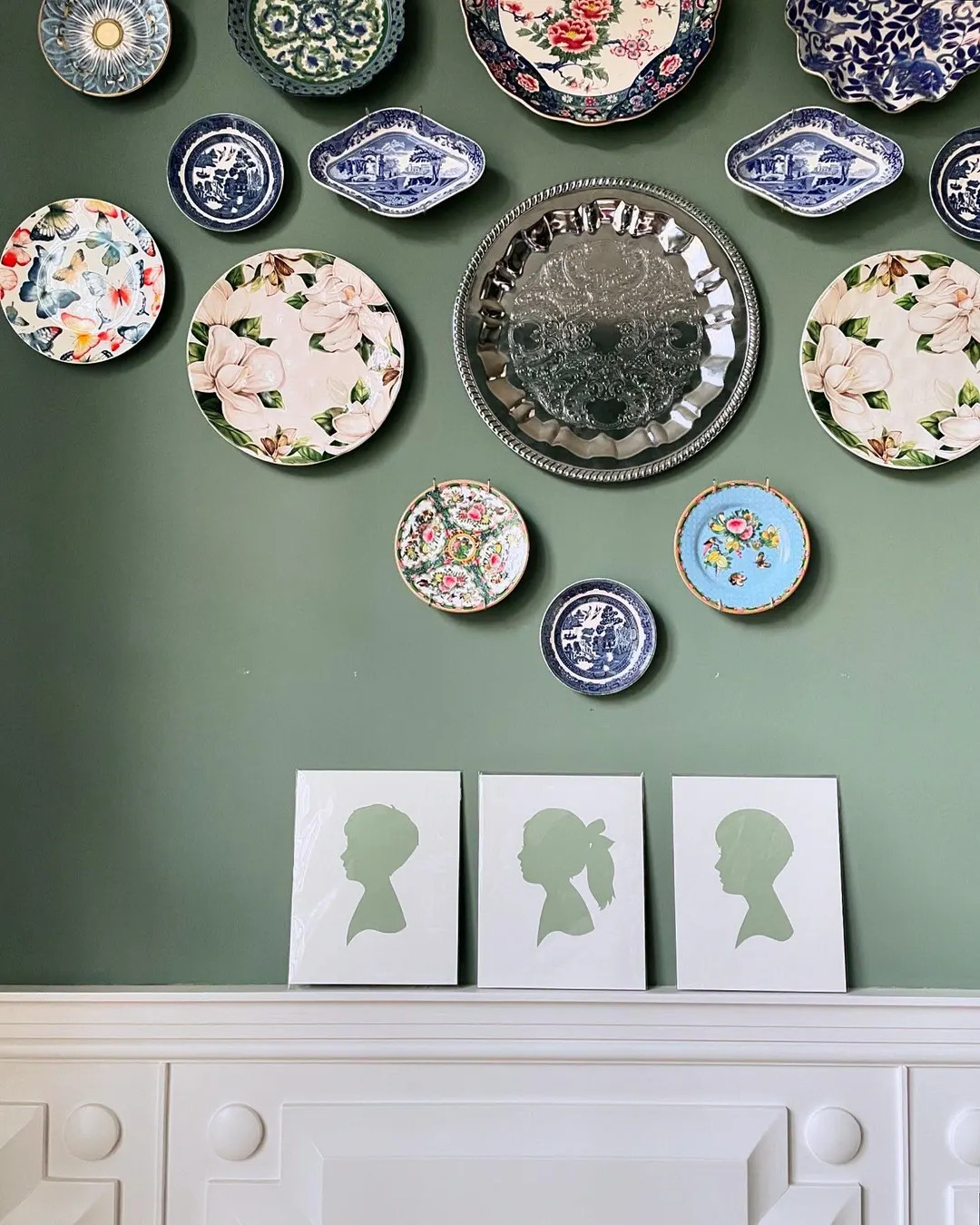 Custom Hand-cut Colored Silhouette Heirloom Portrait - Etsy | Etsy (US)