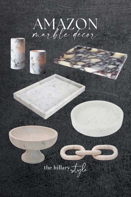 Amazon marble decor!

Marble trays. Marble chain. Marble bowl. Marble candle holders. Amazon home. Amazon decor. #founditonamazon 

#LTKhome #LTKstyletip #LTKsalealert