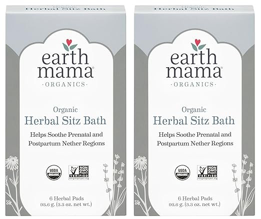 Organic Herbal Sitz Bath by Earth Mama | Soothing Soak for Pregnancy and Postpartum Care, 6-Count... | Amazon (US)