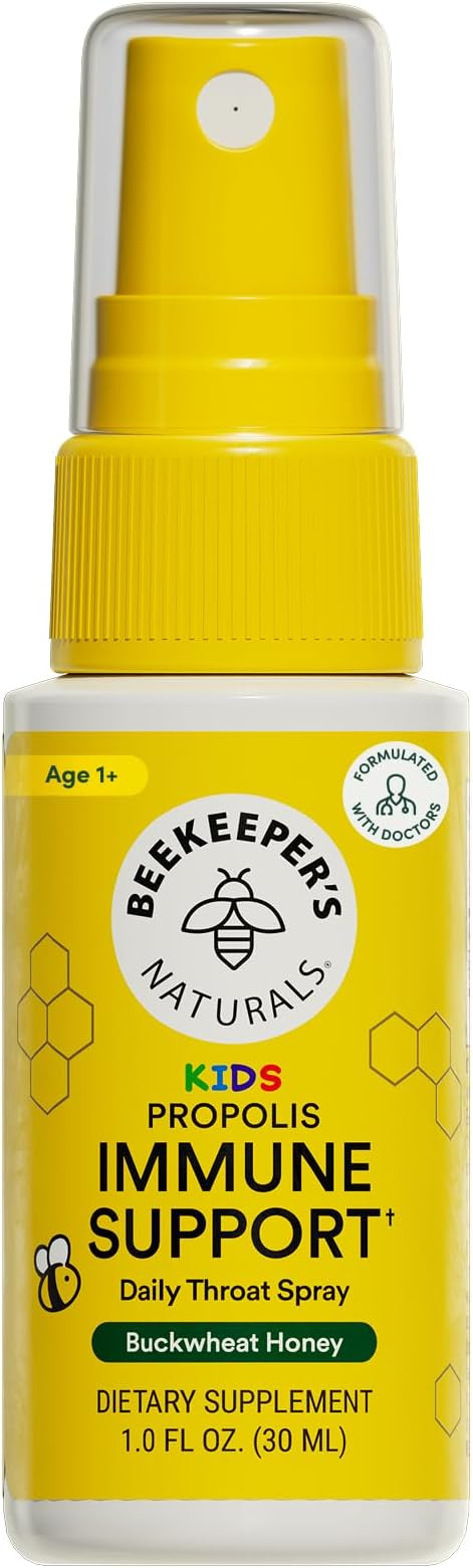 Beekeeper's Naturals Kids Propolis Immune Support Throat Spray, 1 oz | Amazon (US)