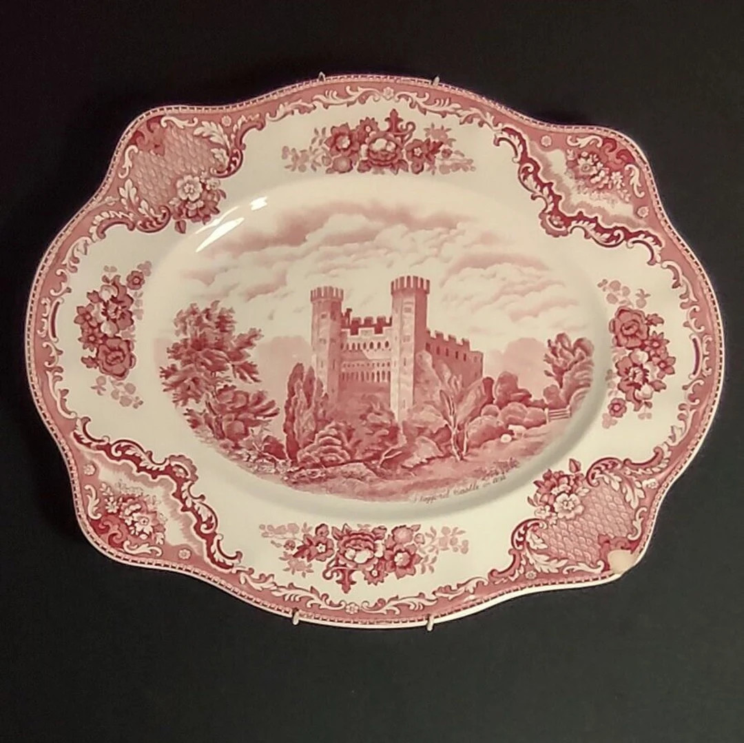 Red raspberry transfer ware Johnson's brothers | Etsy (US)