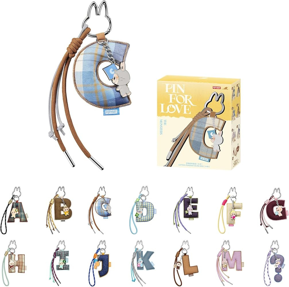 POP MART THE MONSTERS Pin for Love Series- Letter Pendant Blind Box (A-M) | Amazon (US)