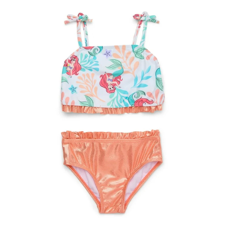 Character Toddler Girl Shimmer Tankini Swimsuit, 2-Piece, Sizes 12M - 5T | Walmart (US)