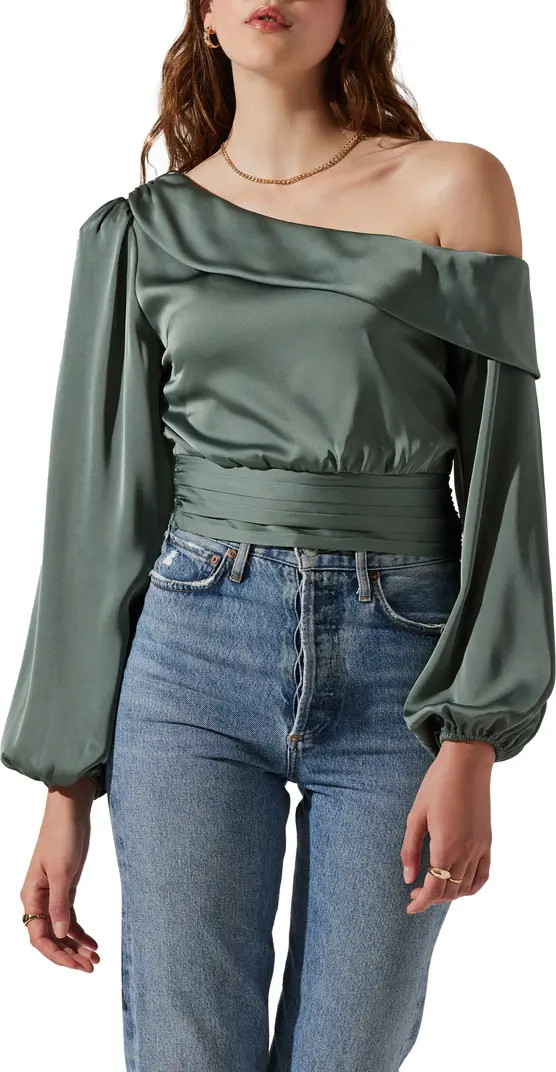 Off the Shoulder Satin Blouse | Nordstrom