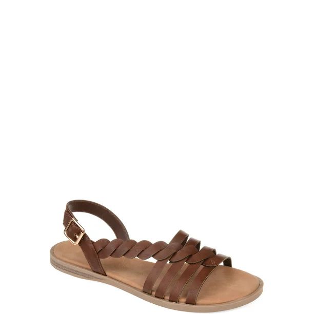 Brinley Co. Womens Braided Cushioned Sandal | Walmart (US)