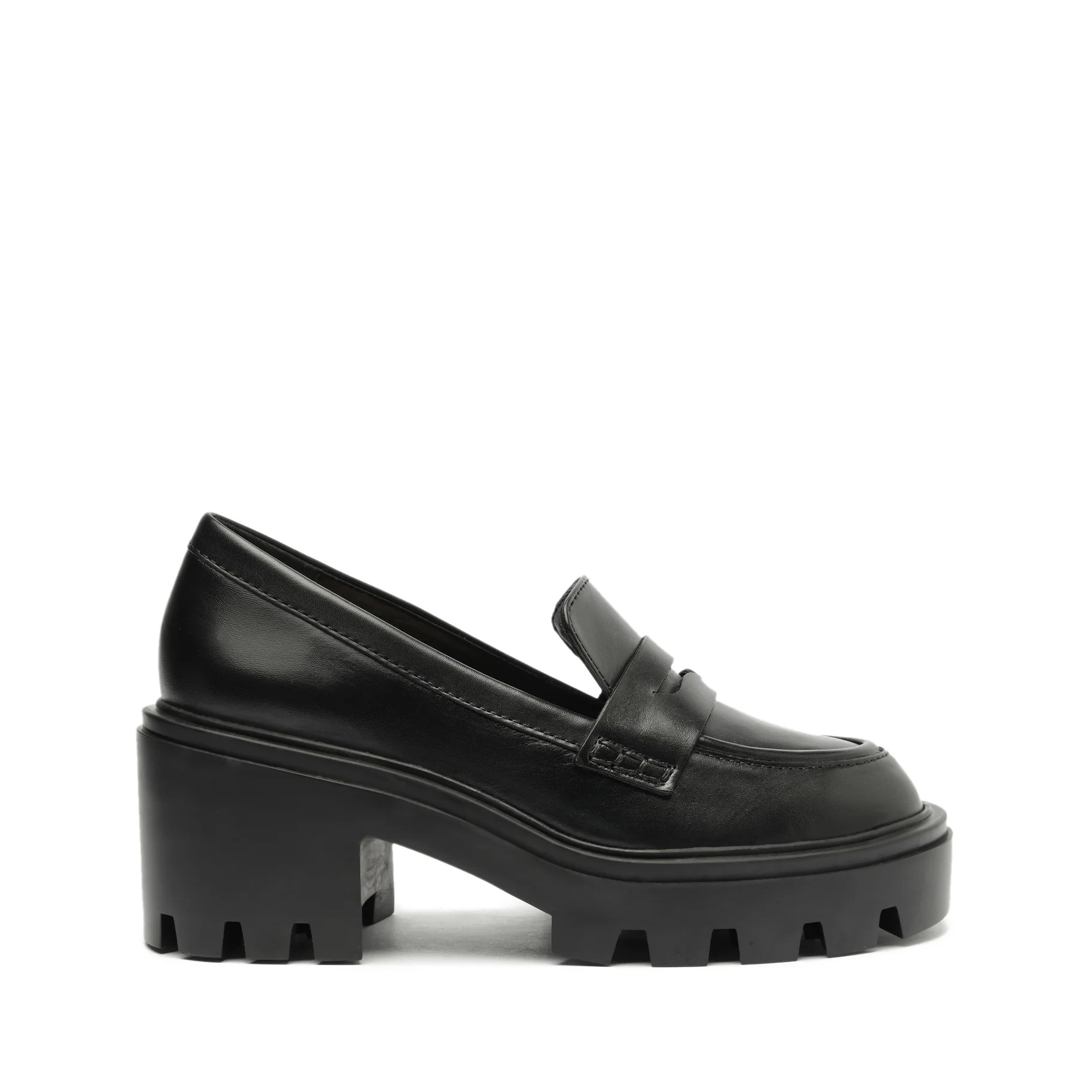 Viola Tractor Leather Flat | Schutz Shoes (US)