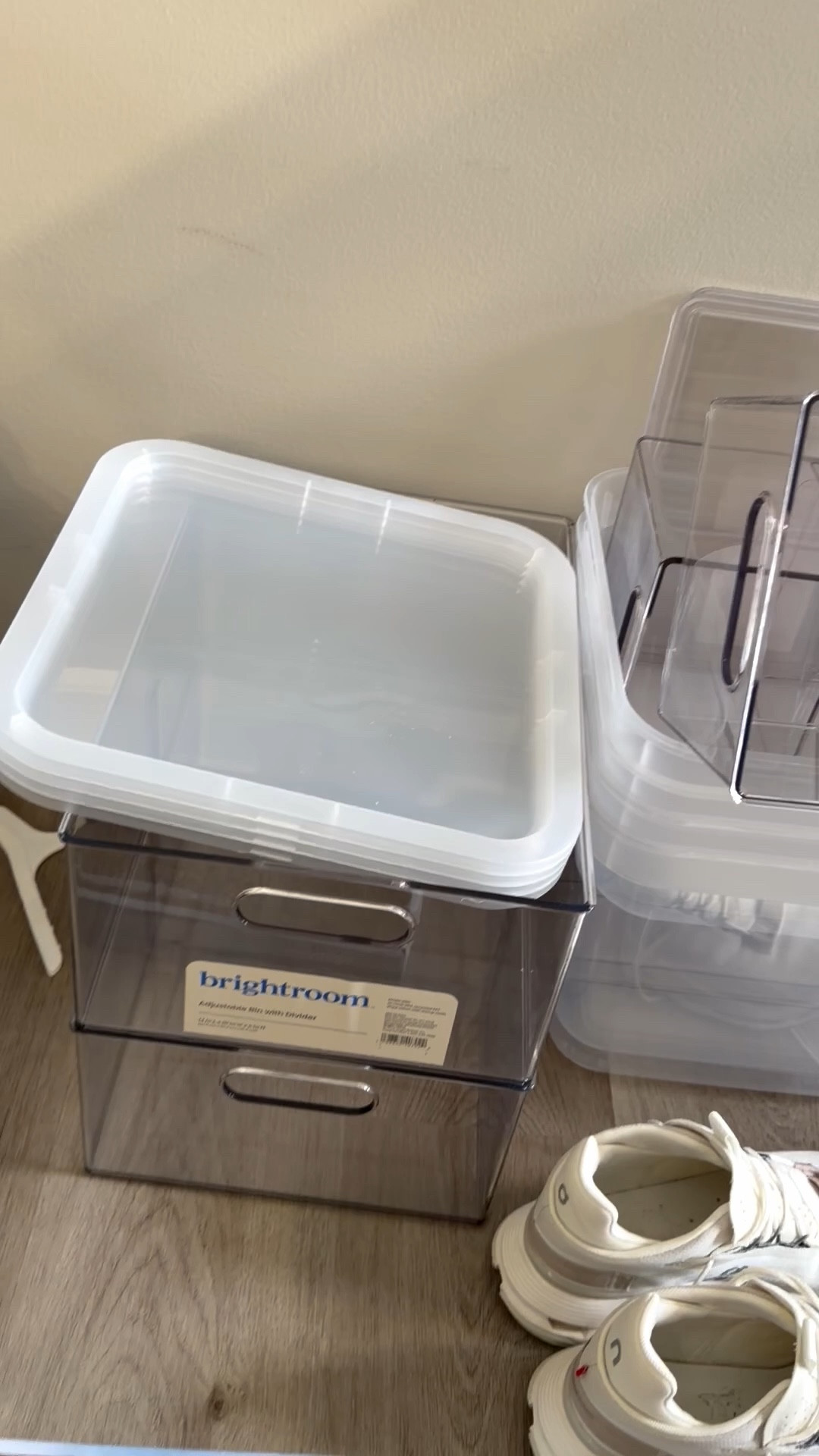 Closet organization underway 

Found the perfect affordable storage bins at target 
 

#LTKSaleAlert #LTKHome #LTKmomlife