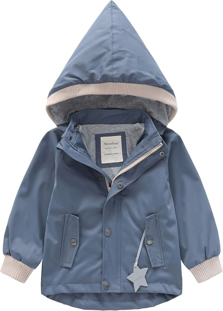 BINIDUCKLING Kids Rain Jacket Toddler Raincoat Girls Boys Spring Jacket 2-8 Years | Amazon (US)