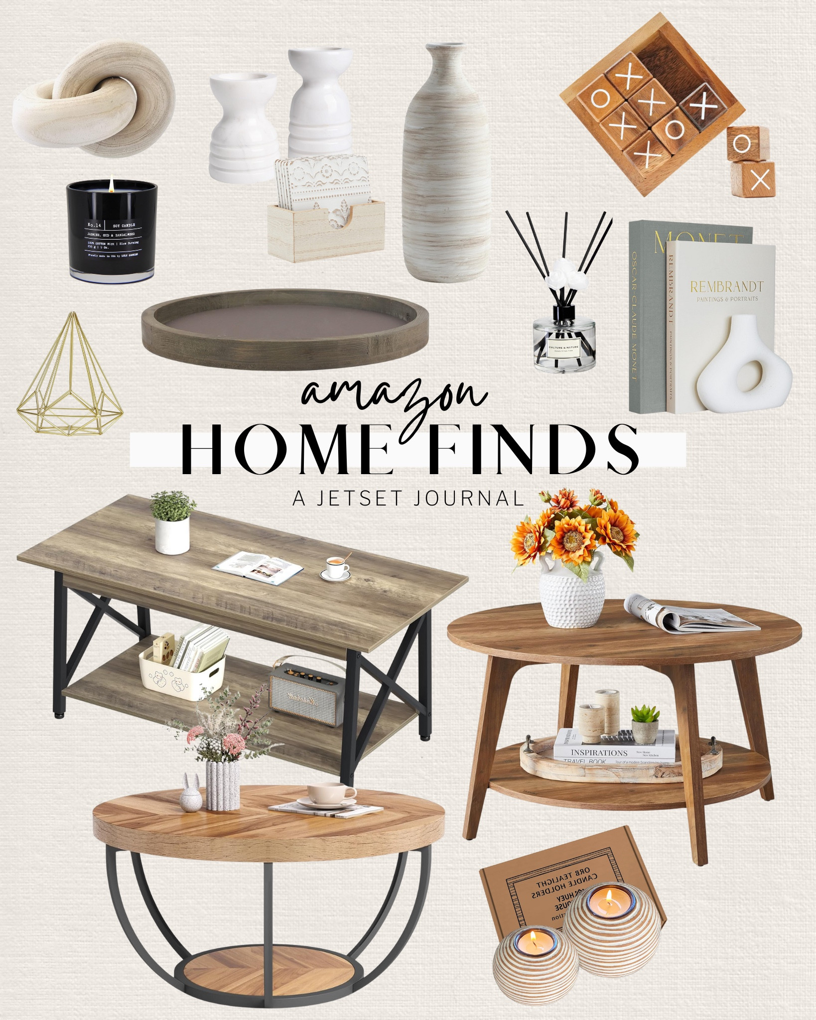 Find the perfect coffee table and stylish decor to complete your space!
home style, living room decor, home accents, table styling, interior design, design tips, home finds, amazon home, found it on amazon, affordable finds

#LTKHome #LTKSeasonal #LTKStyleTip