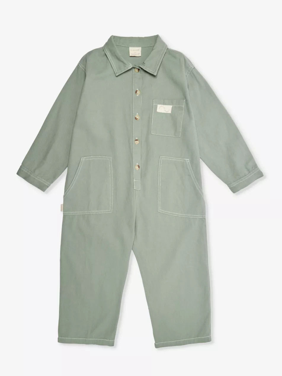 'Milking It' Brand-Patch Cotton Romper 6 Months-5 Years | Selfridges