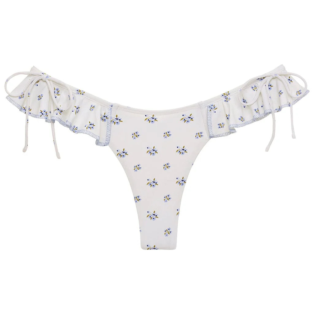 Heidi Floral Uno Ruffle Bows Bikini Bottom | Montce