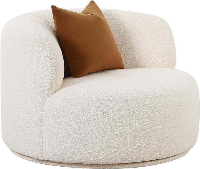 Tov Furniture Fickle Cream Boucle Swivel Chair | Amazon (US)