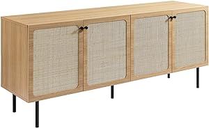 Modway Chaucer Modern Wood Grain Buffet Table Sideboard in Oak | Amazon (US)