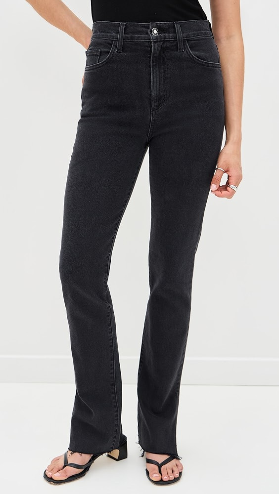 Favorite Daughter Valentina Super High Rise Tower Jeans with Slit Hem | Shopbop | Shopbop