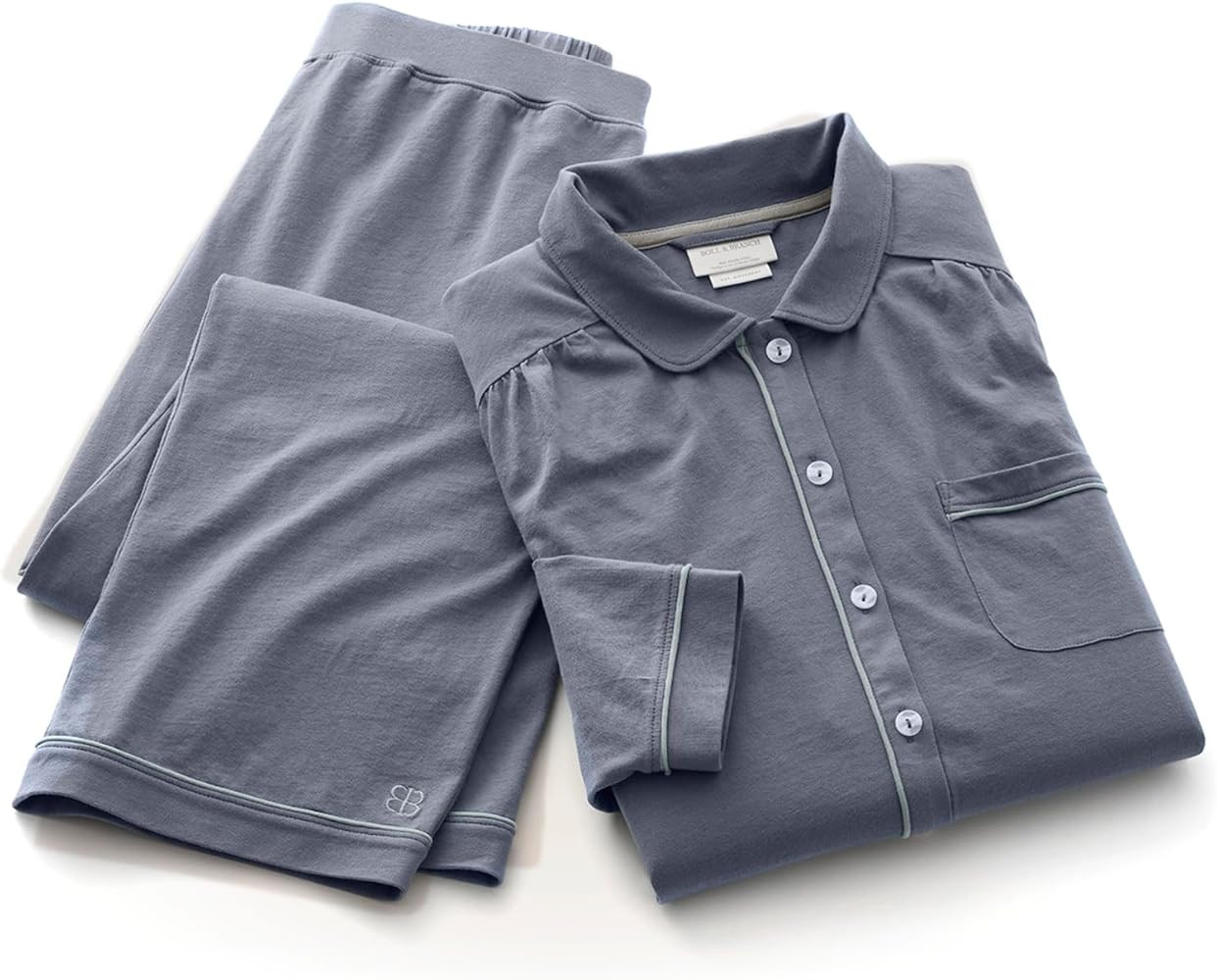 BOLL & BRANCH Women's Soft Knit Long Sleeve & Pants Pajama Set | Amazon (US)