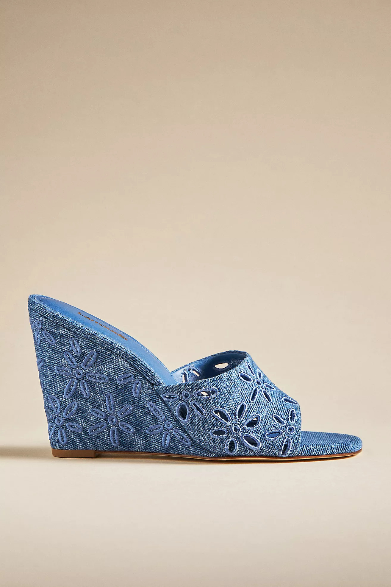 Larroudé Jackie Wedge Sandals | Anthropologie (US)