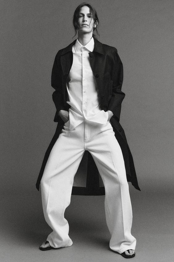 ZW COLLECTION LIMITED EDITION LONG BUTTON TRENCH COAT | Zara US