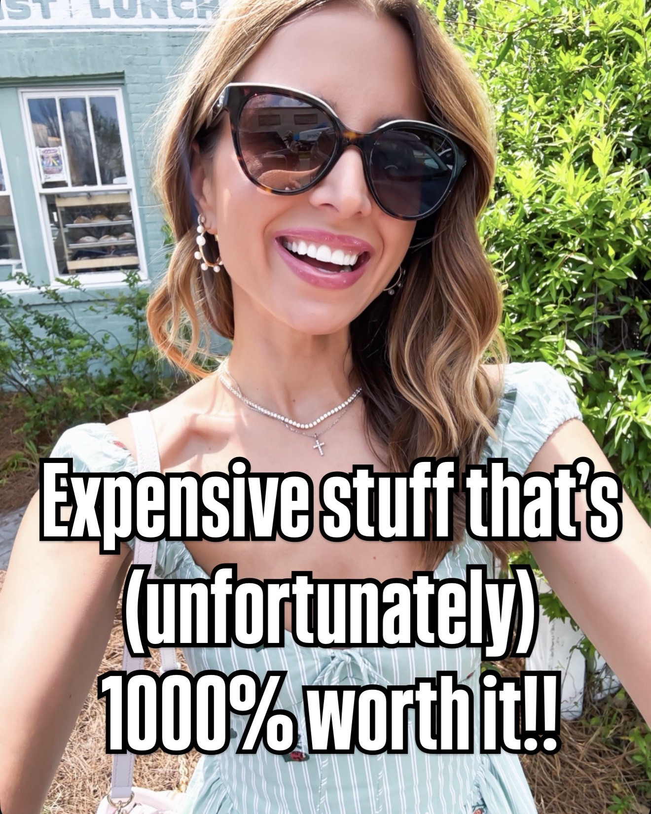 Expensive stuff that’s {unfortunately} 1000% worth it! I love my travel tote that has a million pockets and sleeve for luggage. XS in perfect white tee. Amazon neck cream. Love this overnight hair repair serum - just 1-2 pumps on your ends! Wrinkle resistant pants in XS short. Linen dress in XS. Alo mules are TTS. I went up half a size in Gucci mules. Also set in XXS leggings and XS sports bra. XXS in ribbed tees. 24 short in linen blend jeans.

#LTKootd #LTKTravel #LTKBeauty