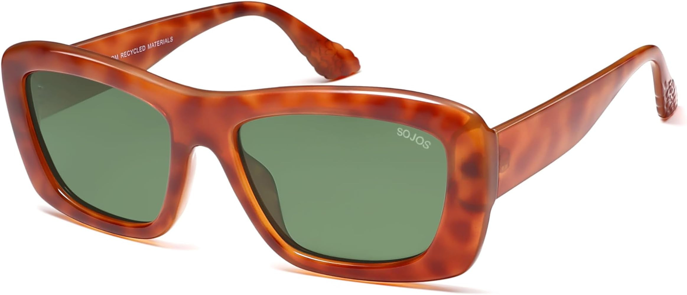 SOJOS Ocean Collection Sunglasses Womens Trendy Large Polarized Square,Eco-Friendly Recycled Rect... | Amazon (US)
