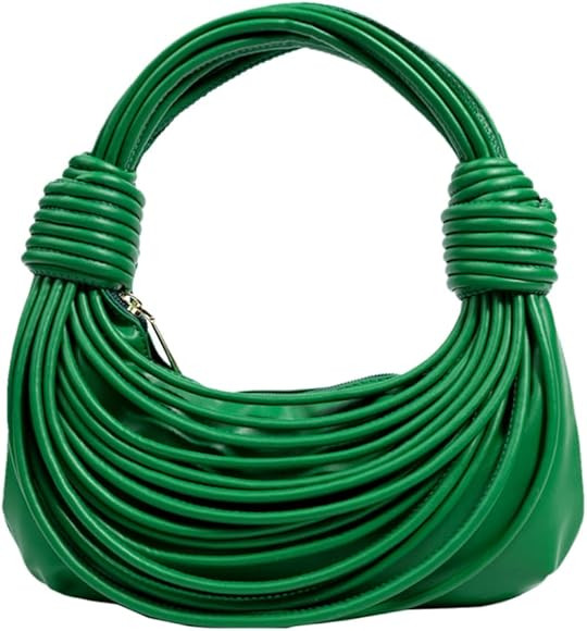 JBB Shoulder Purse for Women - Knotted Hobo Bag Evening Party Leather Handwoven Satchel Handbag w... | Amazon (US)