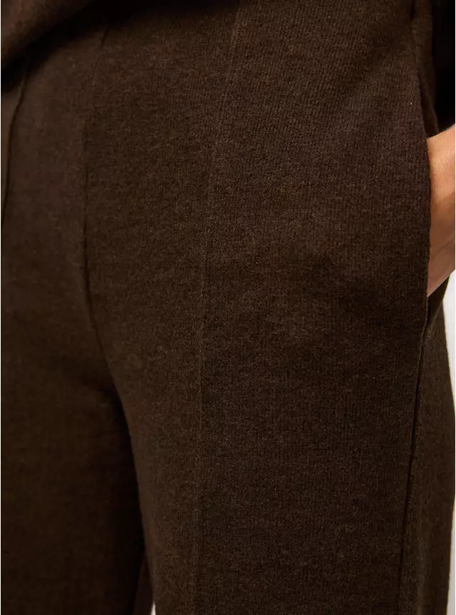 Brown Soft Touch Wide Leg Co-ord Trousers L | Tu Clothing